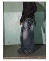 American Vintage Washed Distressed Baggy Jeans
