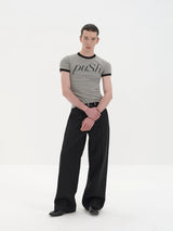Printed Color Block Push Ringer Tees