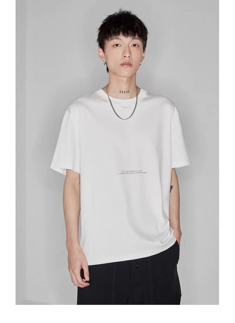 Double-sided Color-block Printed Pima Cotton Tee