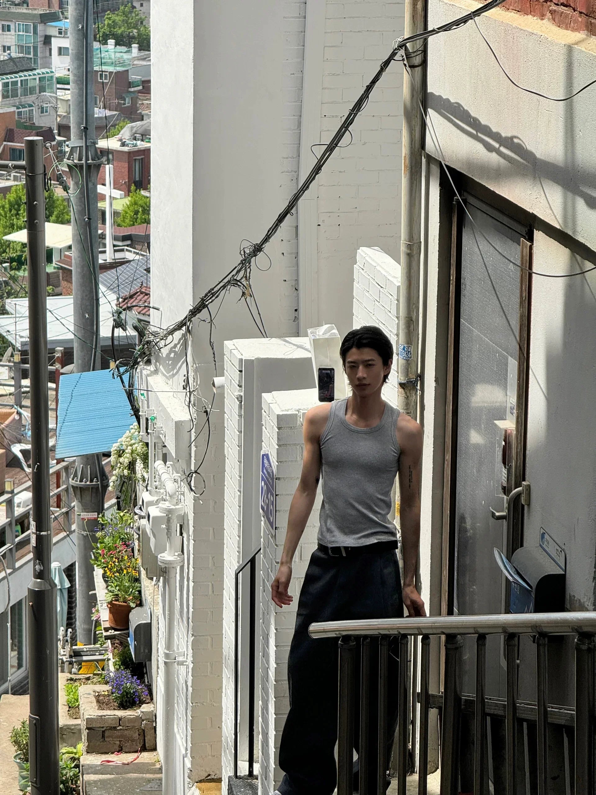 Stretchy Fitted U-Neck Tank Tops