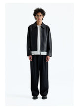 Merino Wool Pleated Elastic Waist Pants