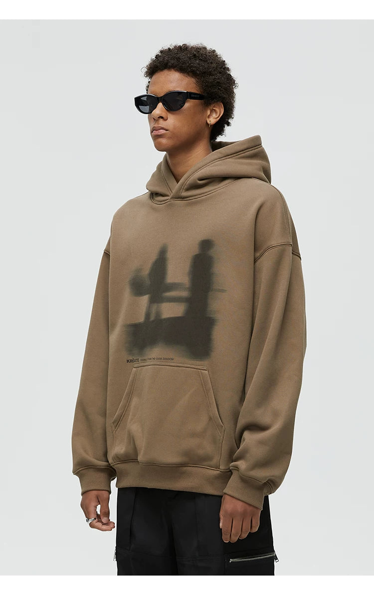 Lost Sandbar Print Fleece Hoodie