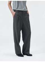 Merino Wool Pleated Elastic Waist Pants