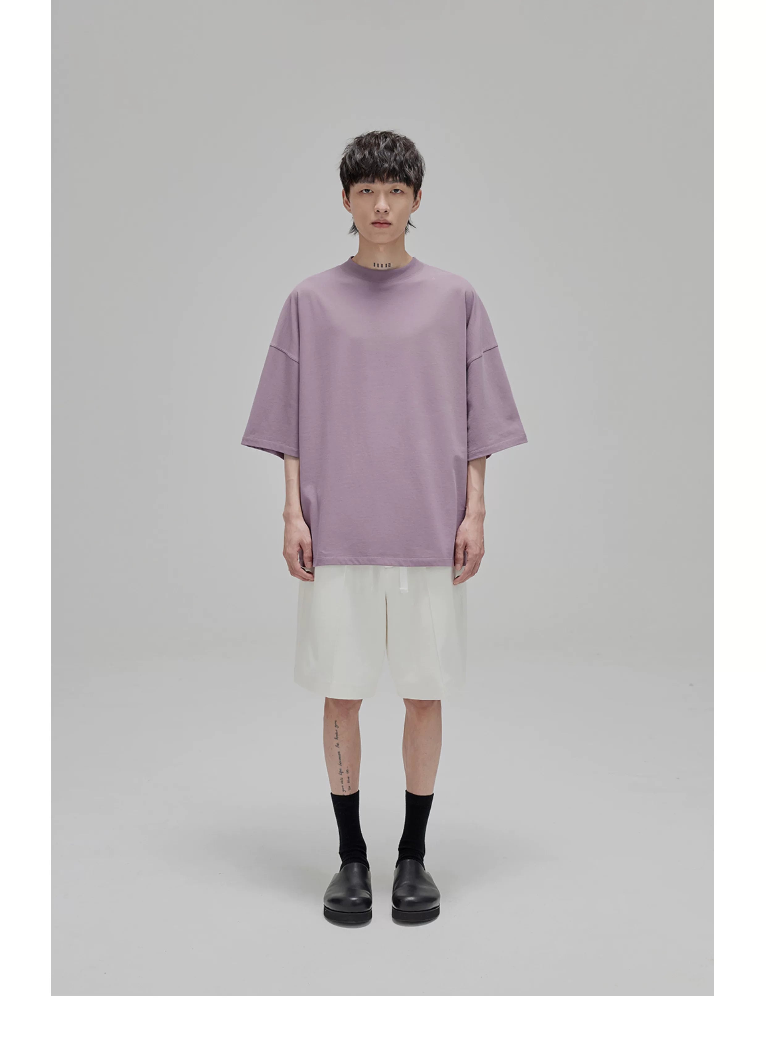 Vintage Ribbed Half Sleeve Tees