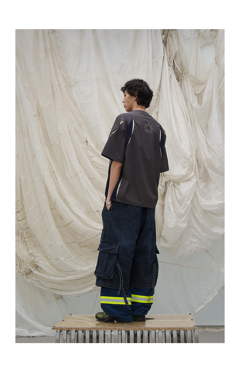 Reflective Multi-Pocket Nylon Cargo Pants