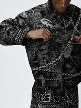 American Chain Print Detroit Work Jacket