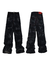 Black Distressed Baggy Jeans