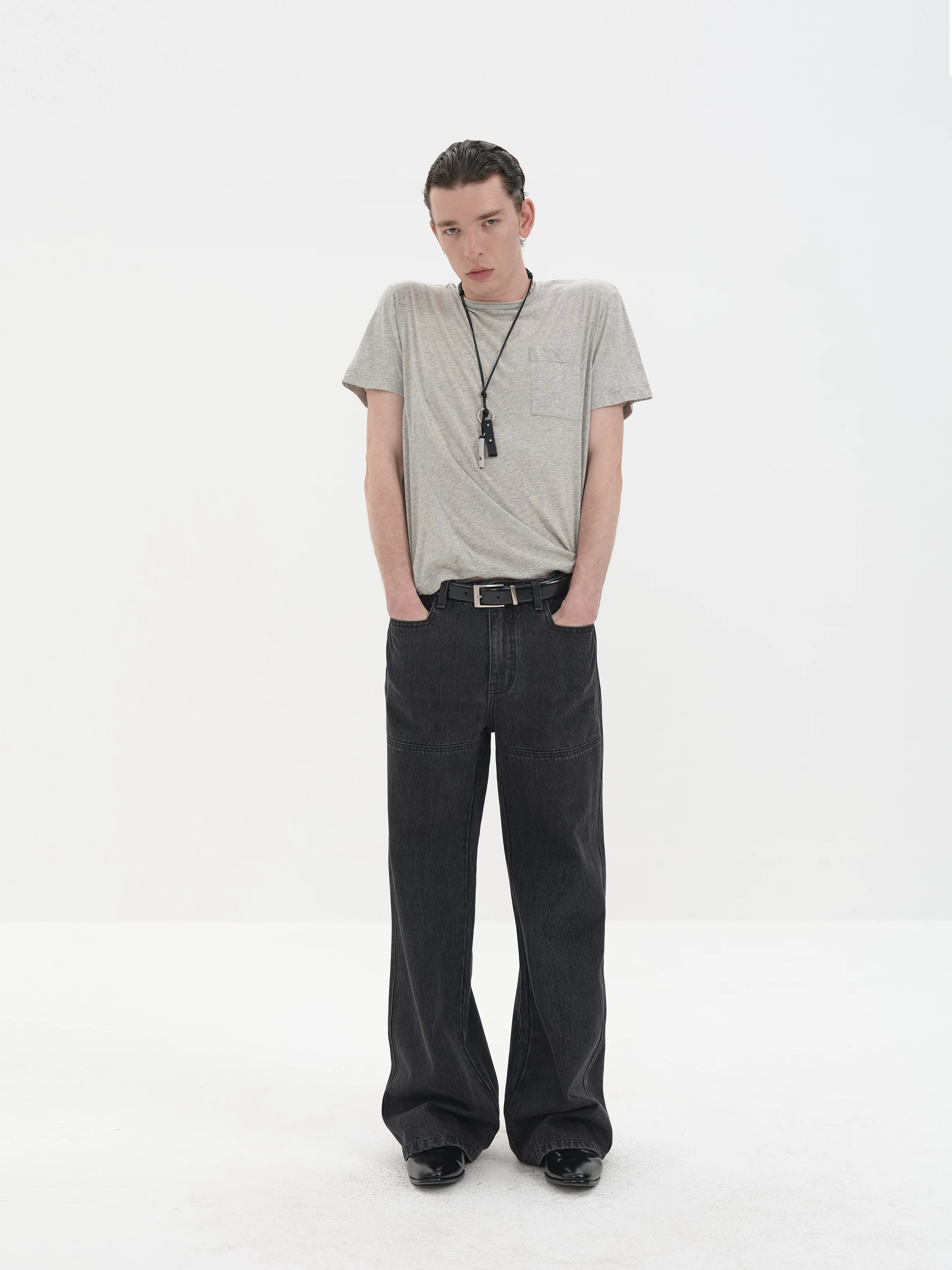 Chest Pocket Silk Cotton Tees