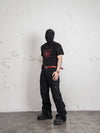 Angel Devil Print Washed Cotton Tee