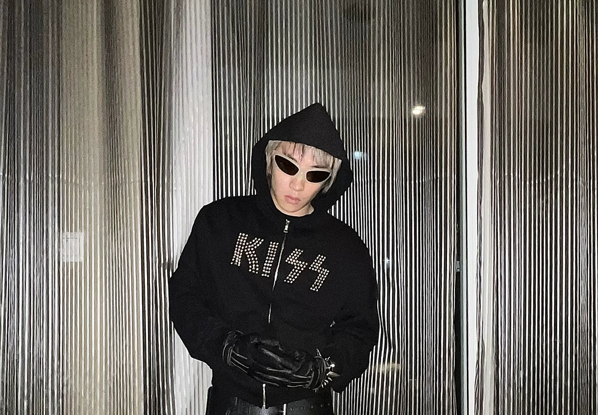 Slim Fit Beaded Heavyweight Hoodie