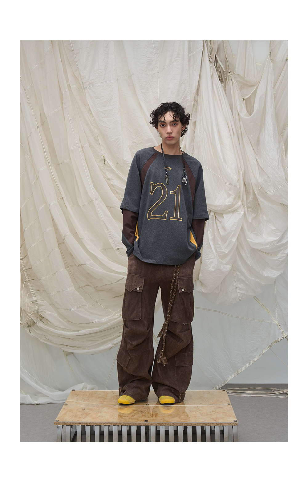 Deconstructed Patchwork Two-in-One T-Shirt
