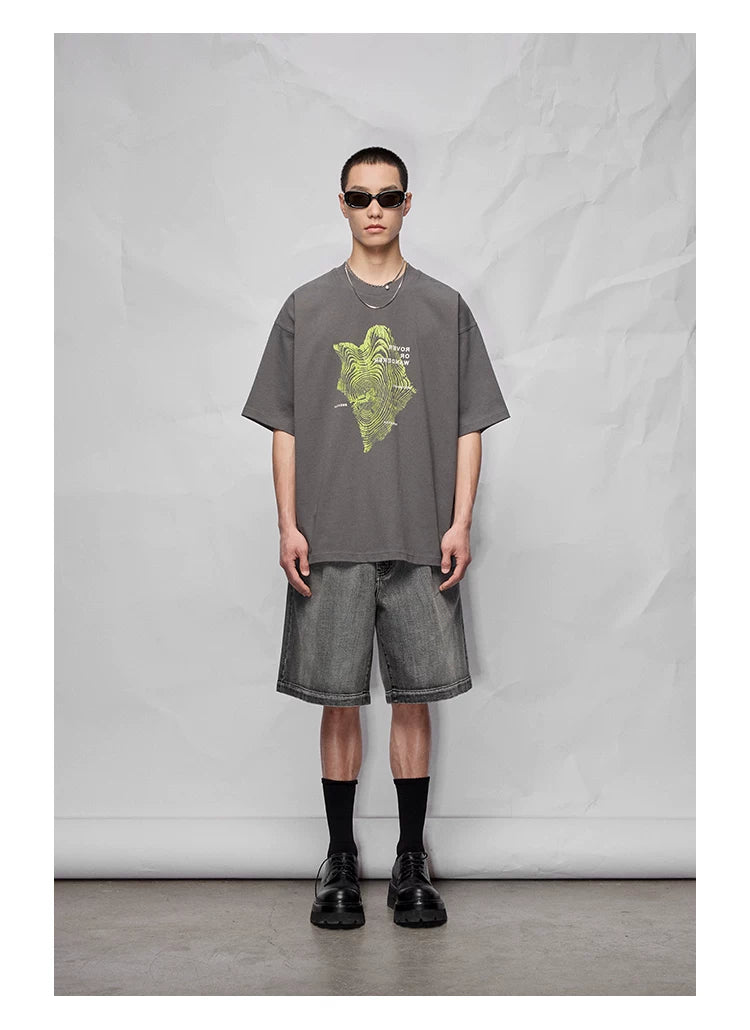 Oversized Graphic Print Tee