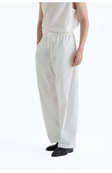SUPIMA Nylon Drawstring Curved Casual Pants