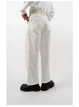 Men's Multicolor Loose Straight Cropped Pants