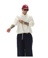 Oversized Polo Neck Sweatshirt