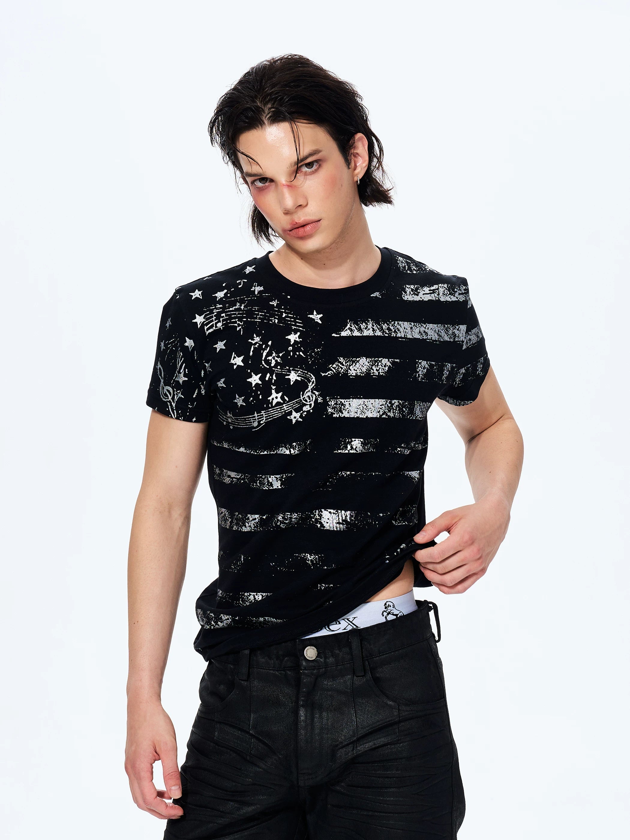 Men's Star Print Street Tee