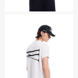 White Waffle Print Raglan Boxy Tee