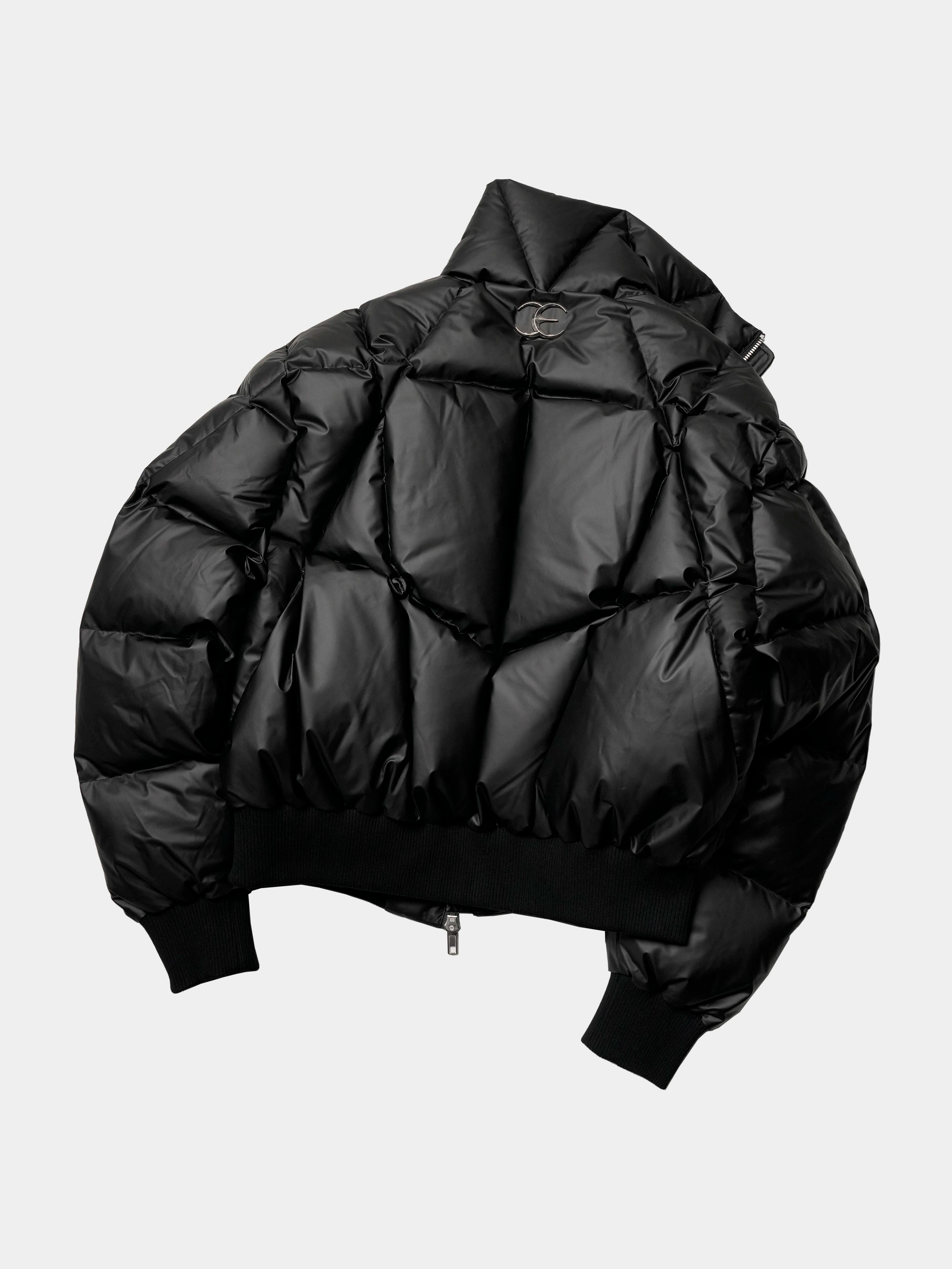 Oversized Zip Collar Puffer Jacket