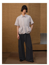 Wool Plaid Drop Crotch Cargo Pants