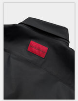 Long Sleeve Ribbed Point Collar Shirt