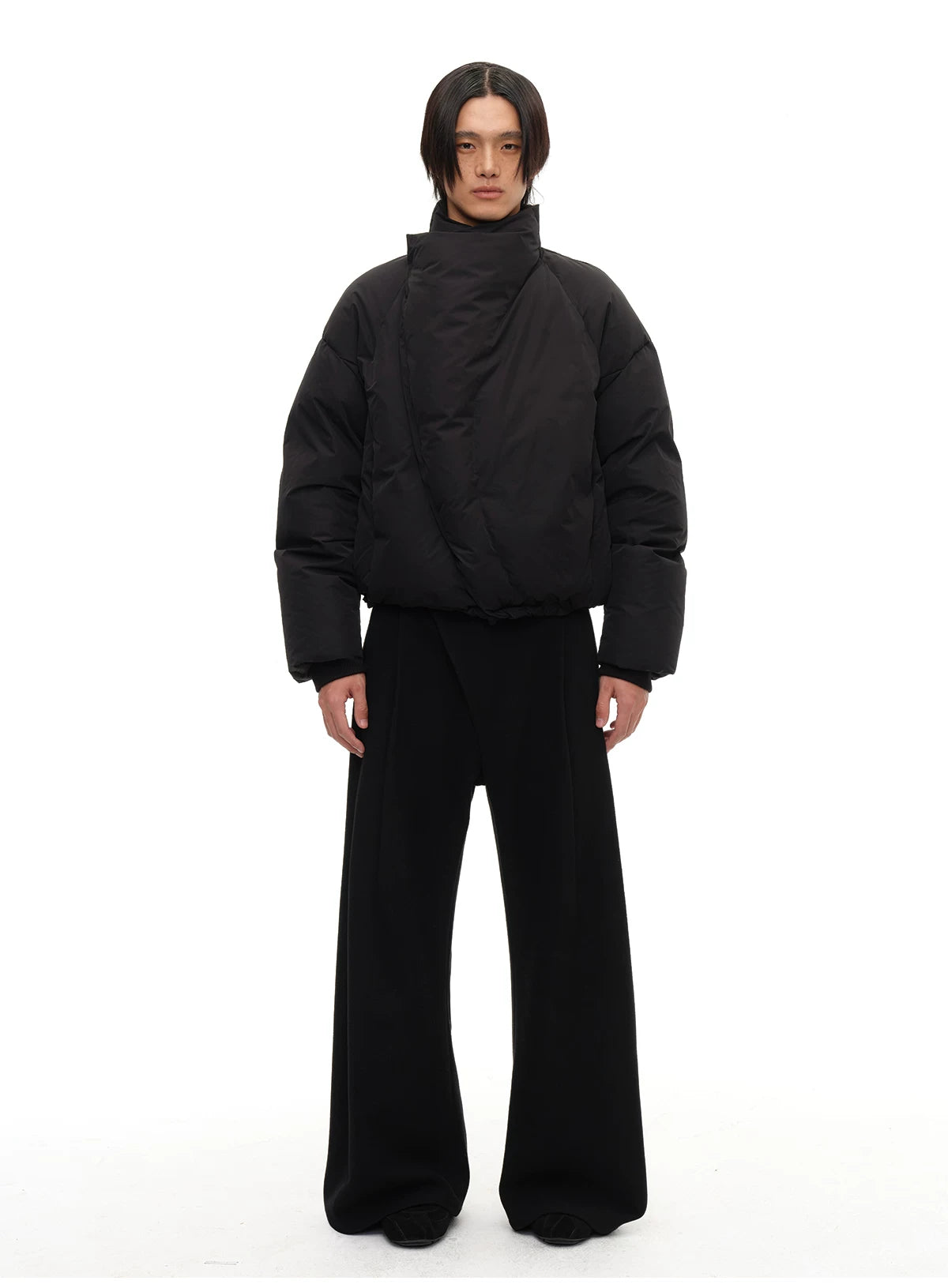 Magnetic Zipper Turtleneck Down Jacket