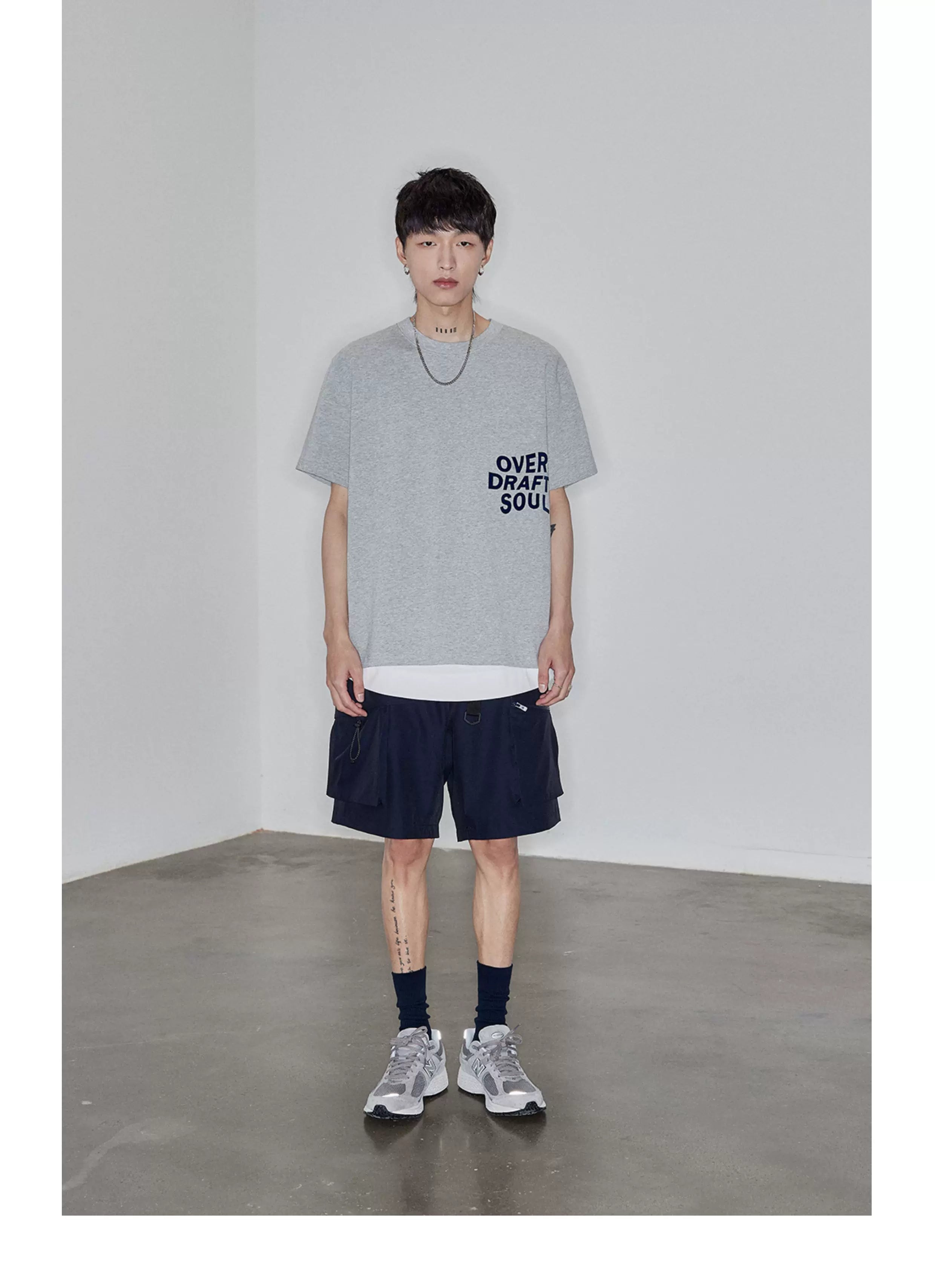Magnetic Belted Elastic Multi-pocket Shorts