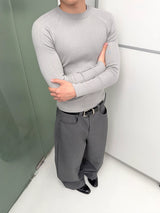 Lightweight Ribbed Knit Long Sleeve