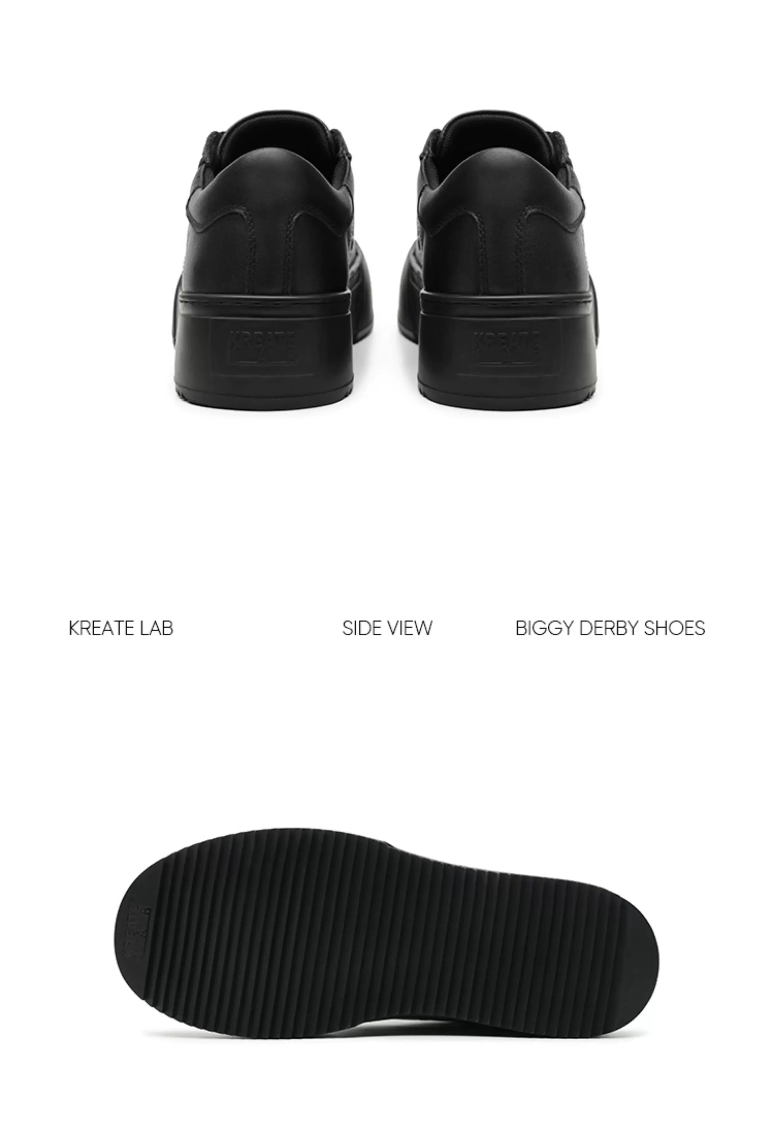 Leather Platform Casual Sneakers