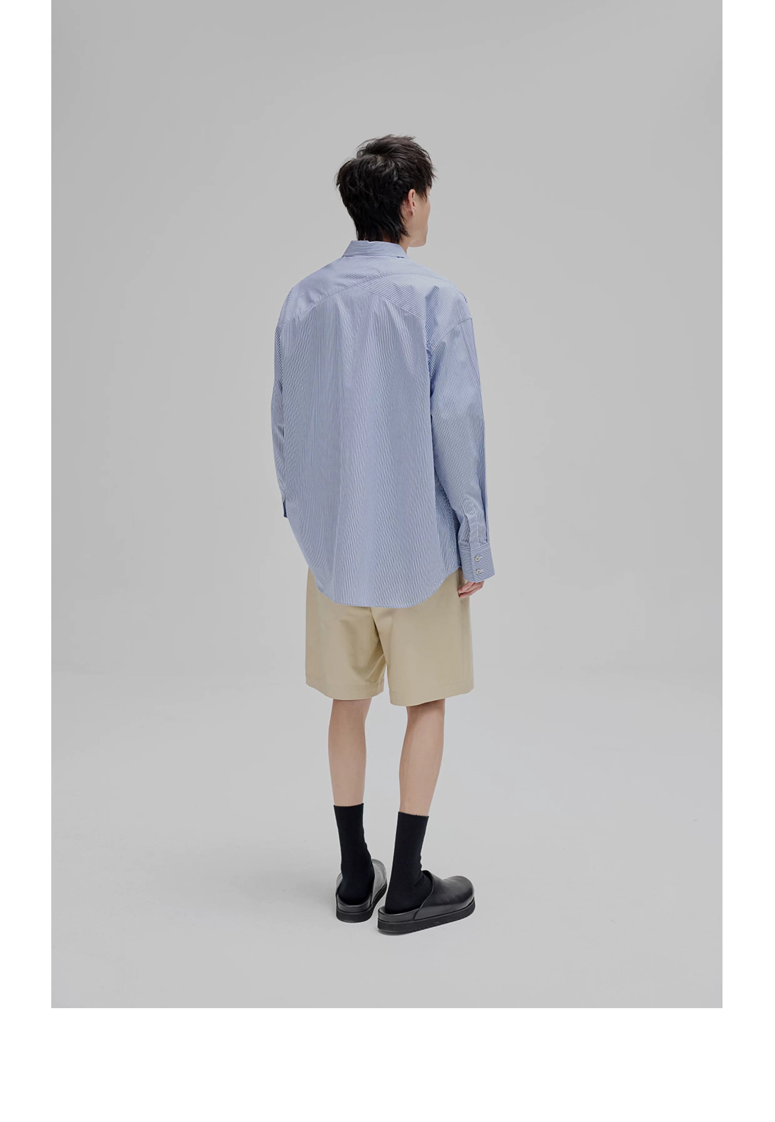 Striped Paneled Pocket Shirt