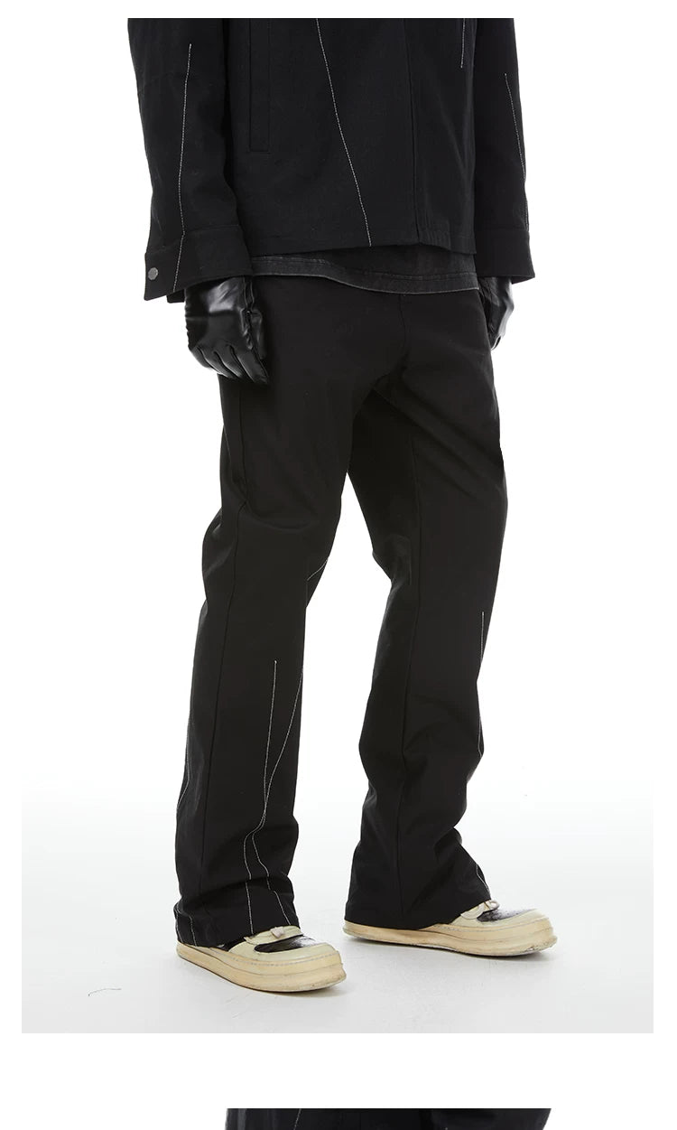 Loose Straight-Leg 360g Twill Pants