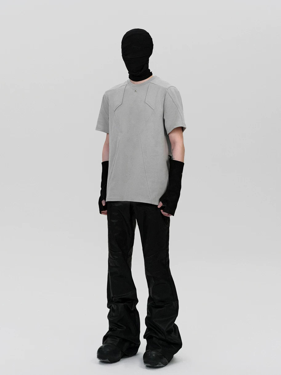 Men's Solid Minimalist Deconstructed Tees