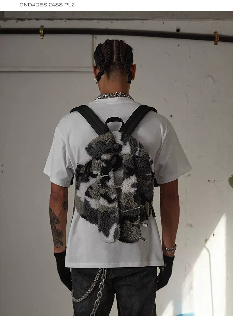 Vintage Parody Print Cropped Crew Tee