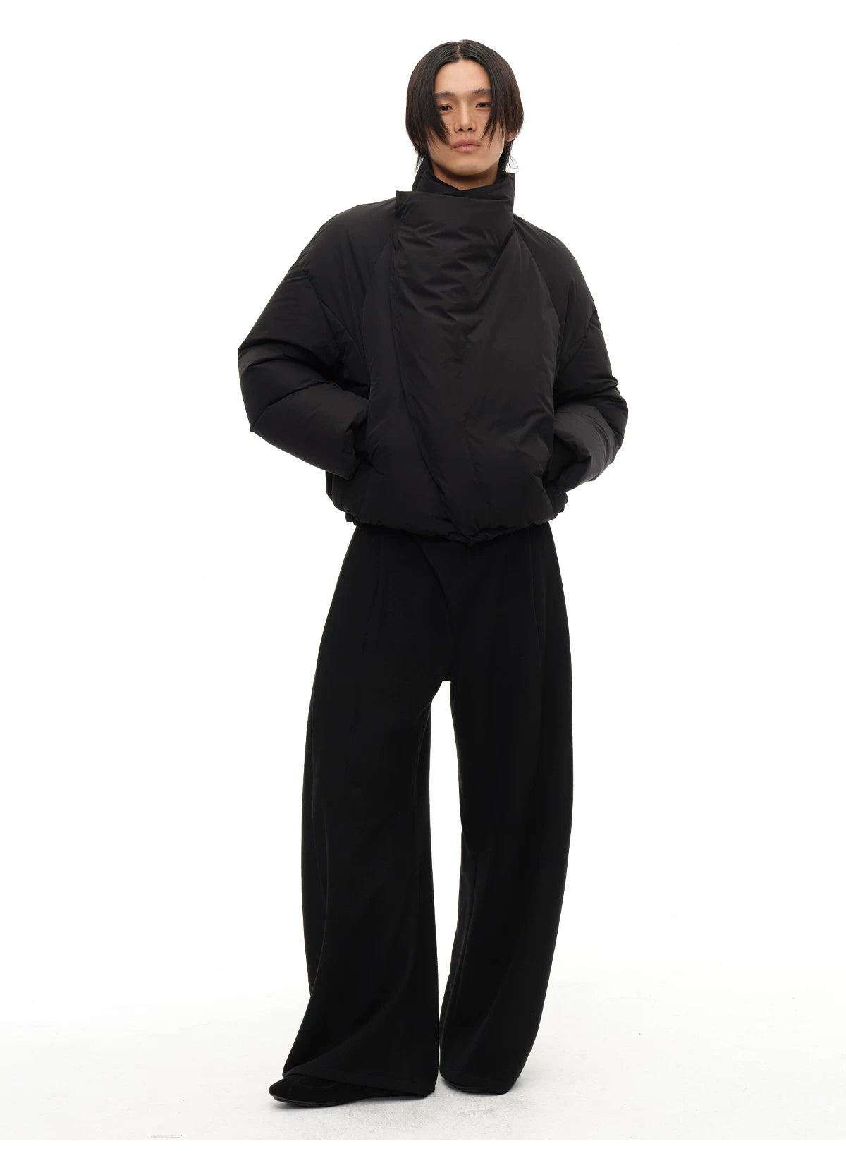 Magnetic Zipper Turtleneck Down Jacket