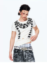 Men's Slim Skull Print Tee