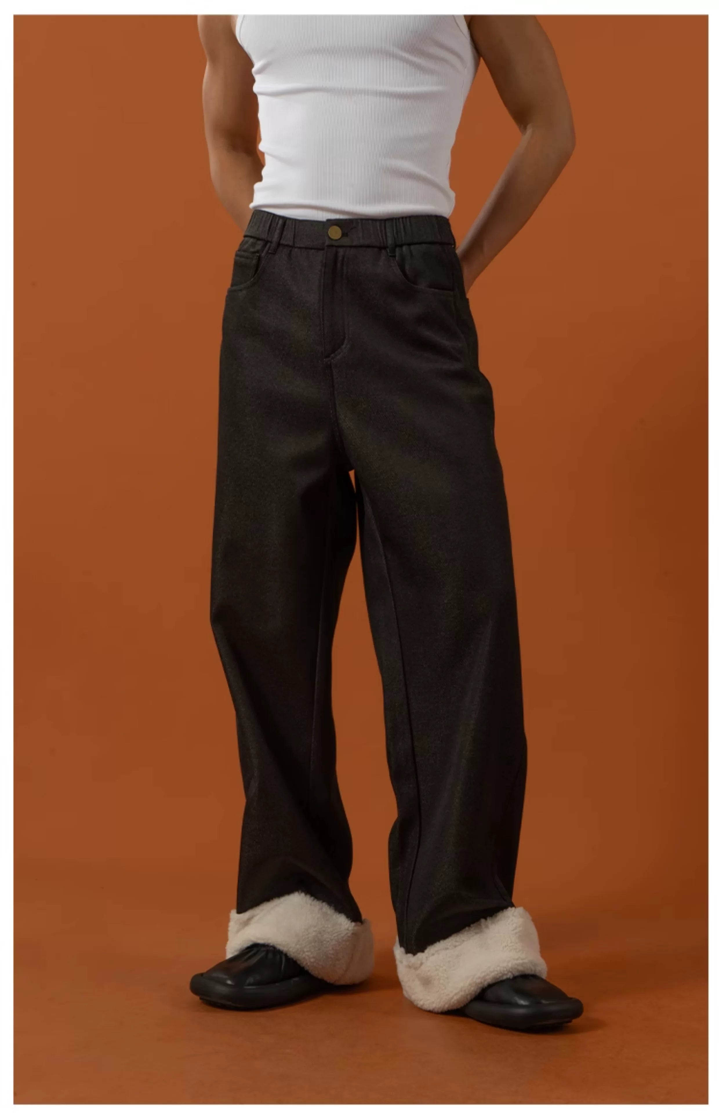 Men’s Fleece Cuff Casual Pants