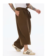 Oversized High-Waisted Curved Sweatpants