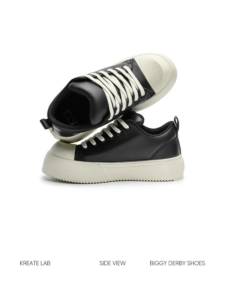 Nappa Leather Low-top Chunky Sneakers