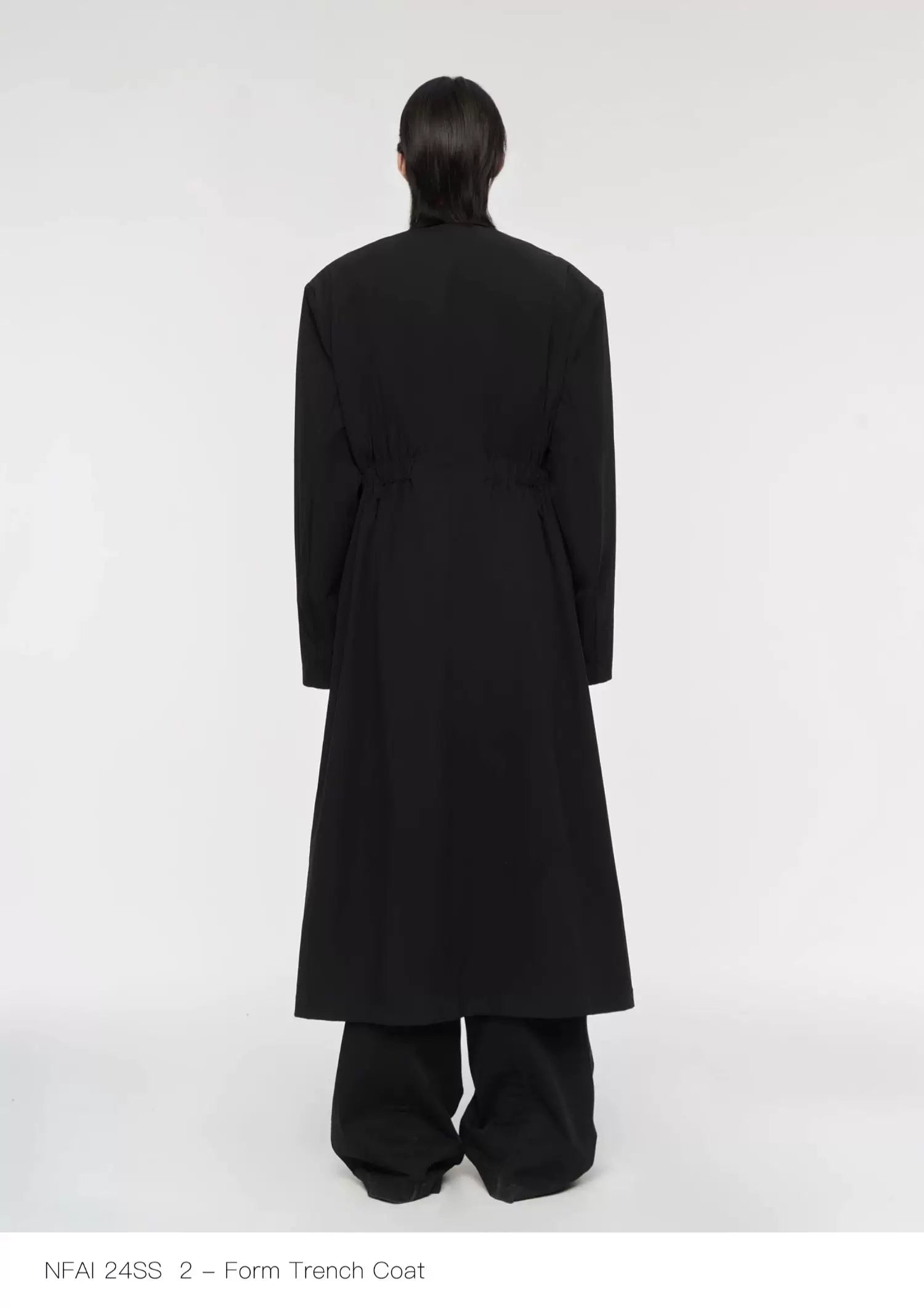 Dual Style Shoulder Pad Trench Coat