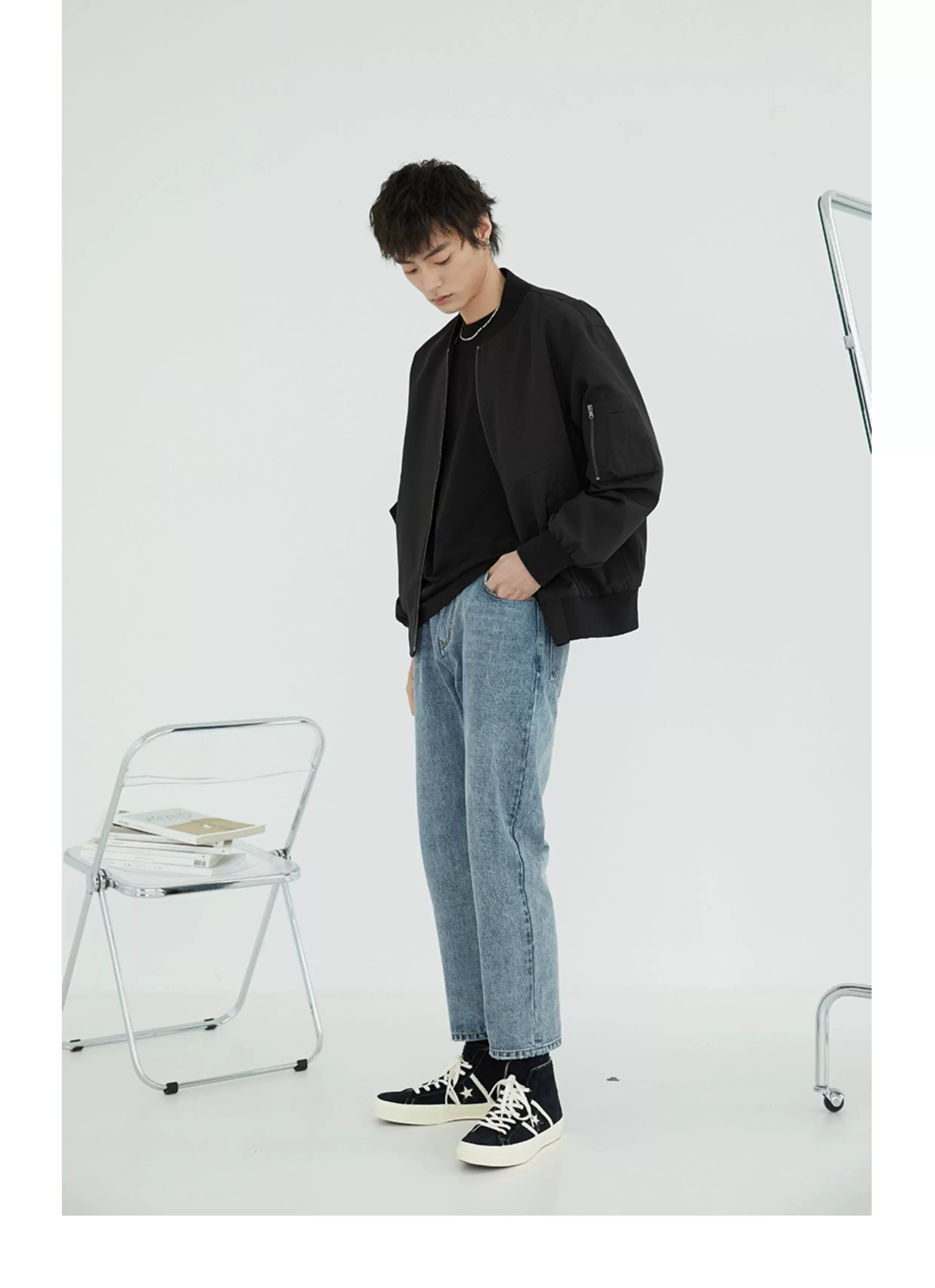 Long-Sleeved Mercerized Combed Tee