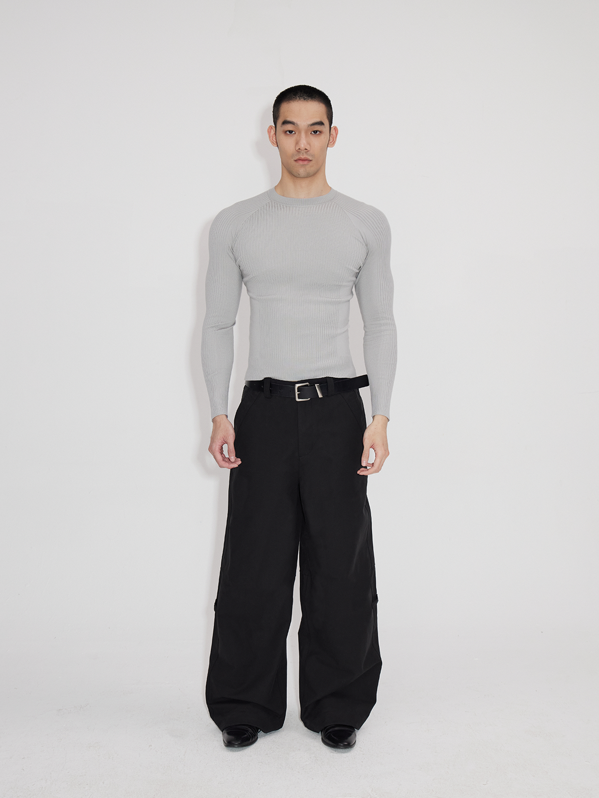 Lightweight Ribbed Knit Long Sleeve