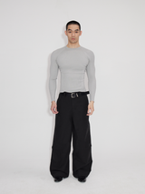 Lightweight Ribbed Knit Long Sleeve