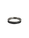 Handmade Oxidized Silver Inverted Cross Ring
