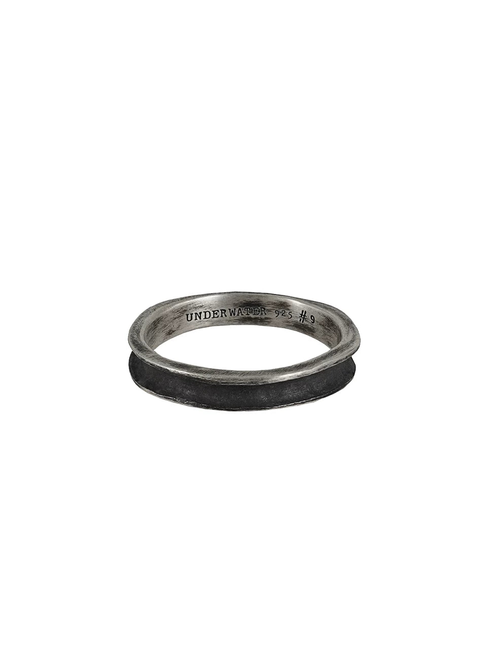Handmade Oxidized Silver Inverted Cross Ring