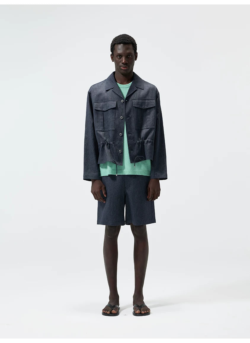 Hemp Blend Denim Jackets & Shorts