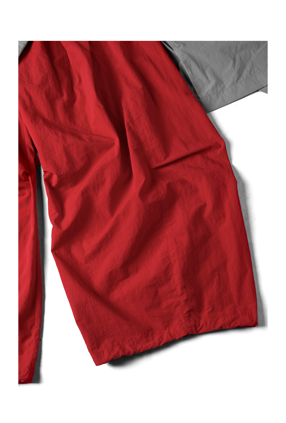 Removable Flap Loose Curved Nylon Pants