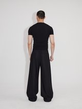 Elastic Waist Suit Pants