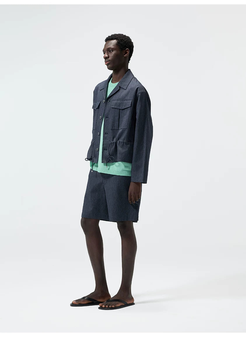 Hemp Blend Denim Jackets & Shorts