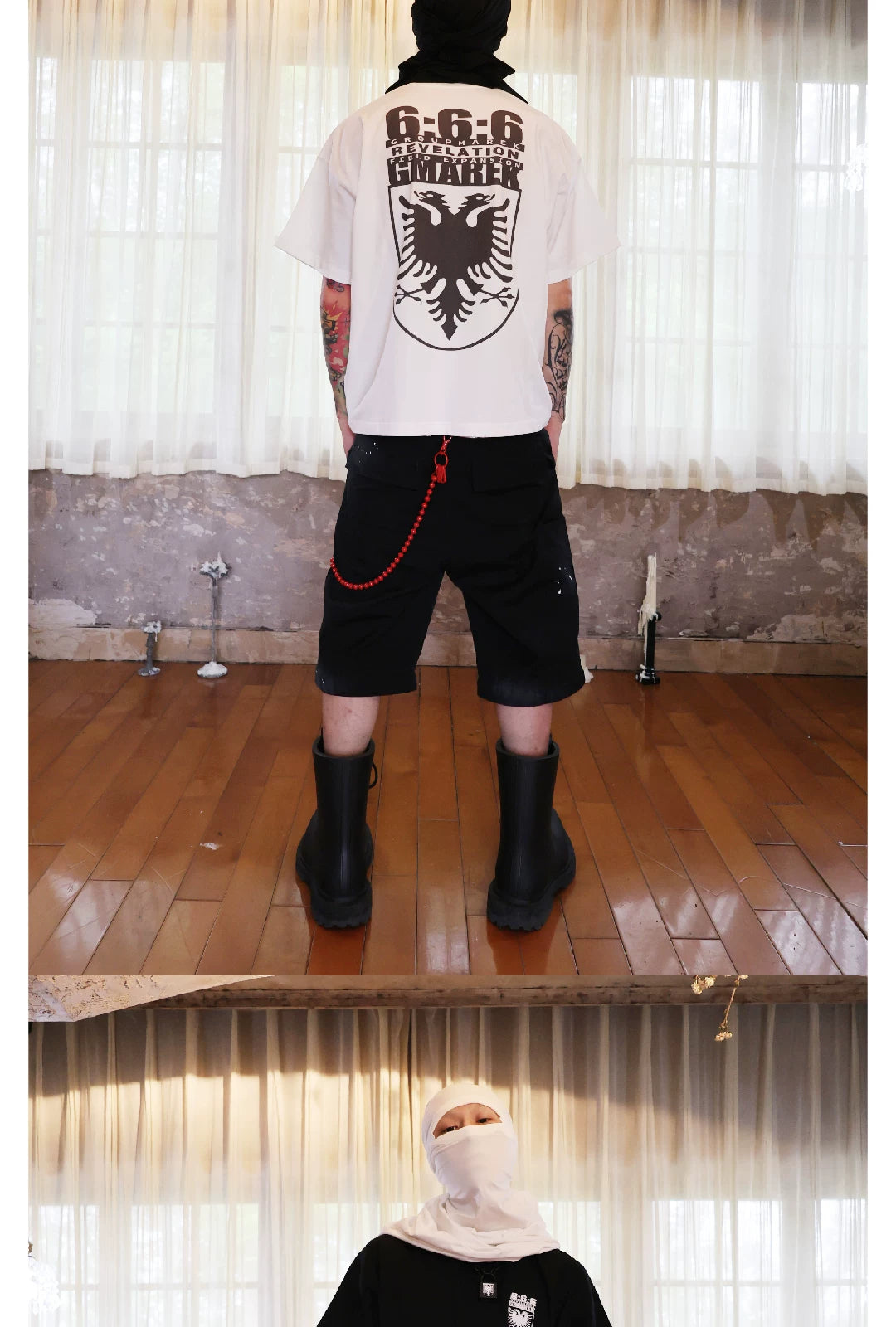 Two-Tone Shield Print Tee
