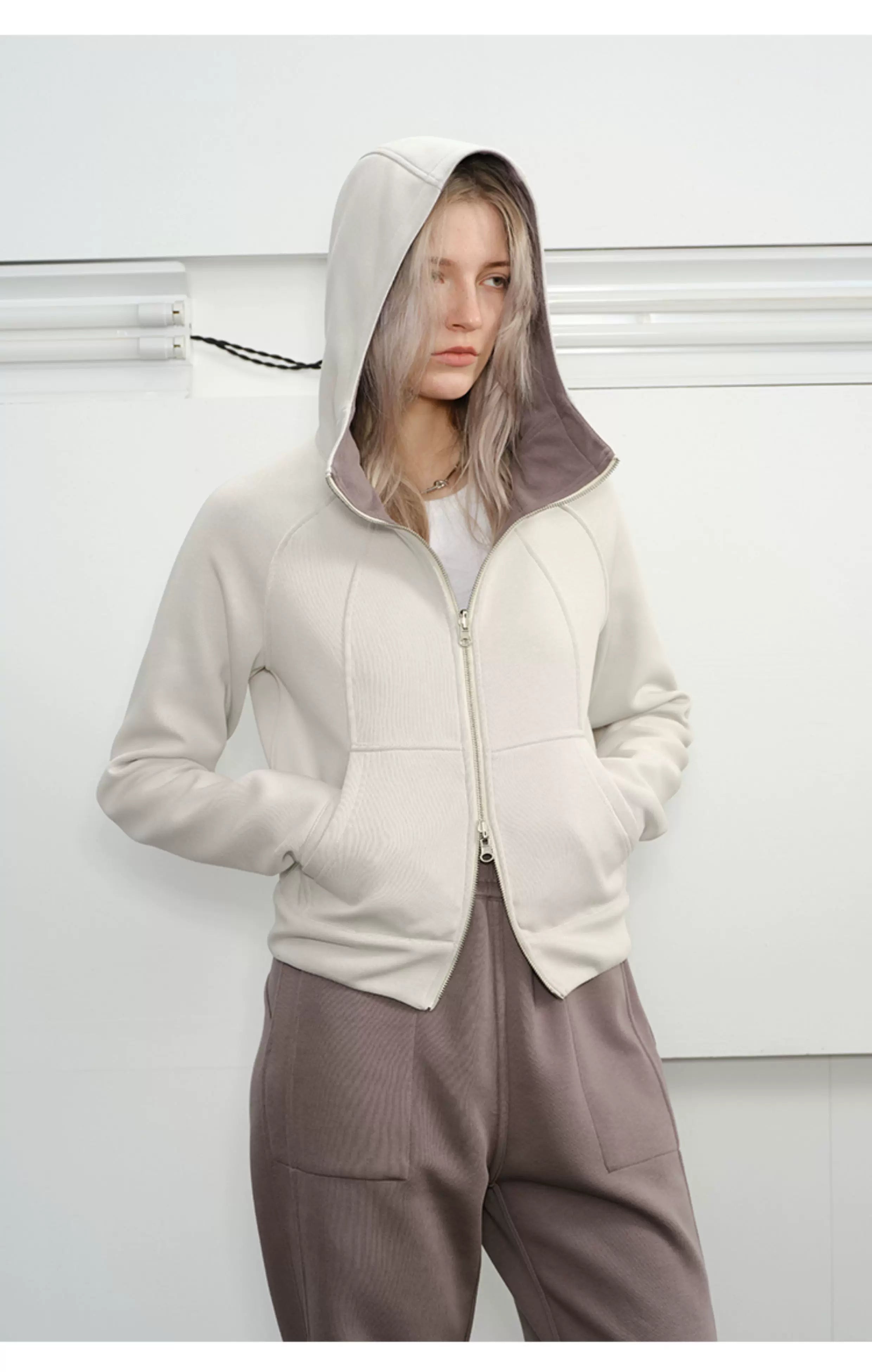 Men's Reversible Zip Hoodie Sweatpants Set