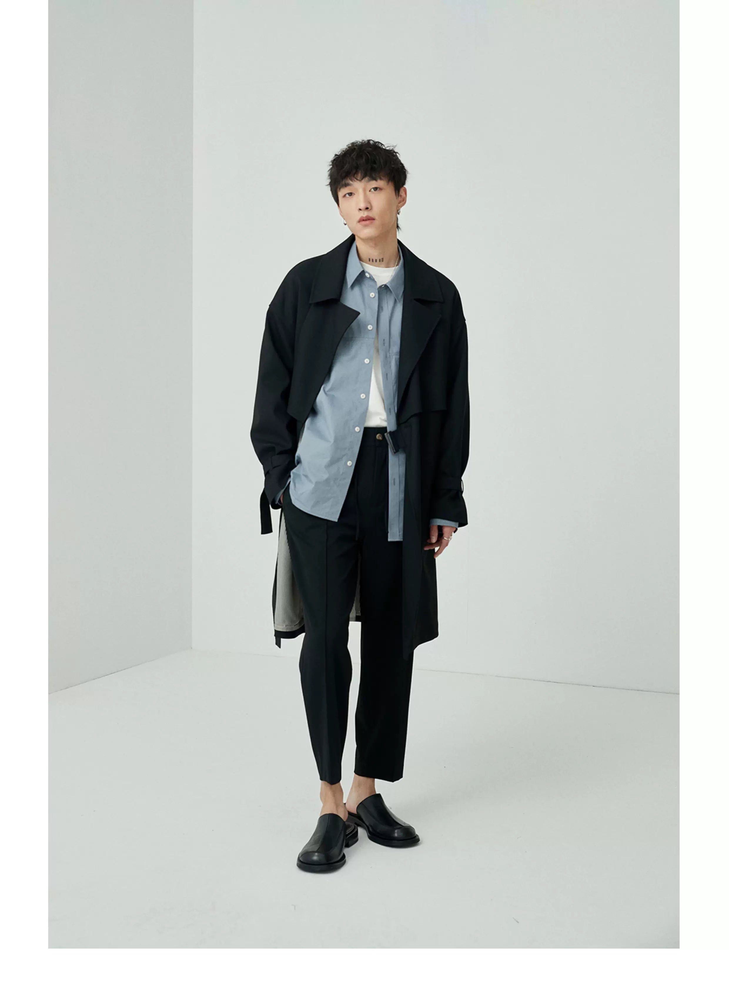 Split Pocket Basic Cotton Shirt